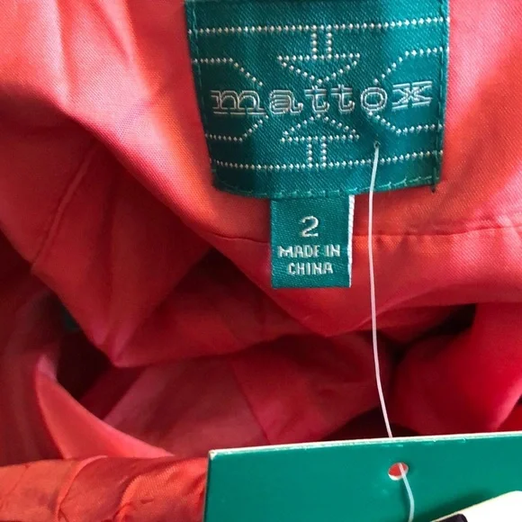 Aiden Mattox Halter Chiffon Party Dress Pink Orange Size 2 - Picture 10 of 13